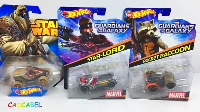 COCHES STAR WARS CONTRA COCHES DE LOS GUARDIANES DE LA GALAXIA - HOT WHEELS GUARDIANS OF THE GALAXY