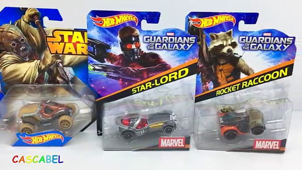 COCHES STAR WARS CONTRA COCHES DE LOS GUARDIANES DE LA GALAXIA - HOT WHEELS GUARDIANS OF THE GALAXY