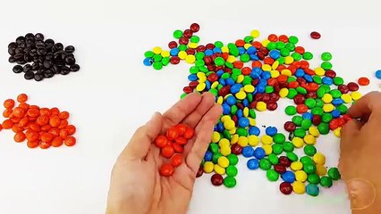 New Learn Colors with Surprise Eggs and a M & M Rainbow! Learning Colours for Children!