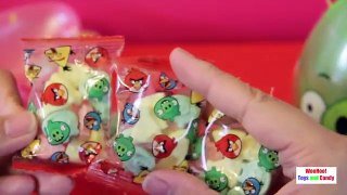 Giant Angry Birds Surprise Eggs! Lots of Candy! Tons of fun!