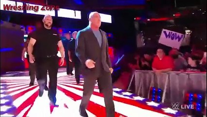 Braun Strowman Destroyed every one on backstage Jan.15,2018 WWE RAW Part 1