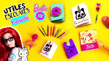 Como hacer UTILES ESCOLARES Kawaii para MUÑECAS Barbie muy FÁCIL! MANUALIDADES PARA MUÑECAS - Vídeo Dailymotion