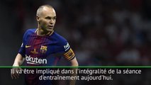Clasico - Valverde espère qu'Iniesta sera de la partie