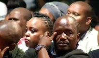 Friends of Akhumzi Jezile pay their emotional tribute during Memoriual service.