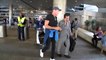 Bay Watch Star David Hasselhoff Walking Tall At LAX