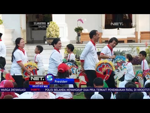 Jam Main Kita Presiden Jokowi Bermain Kuda Lumping Bersama Anak anak -NET5