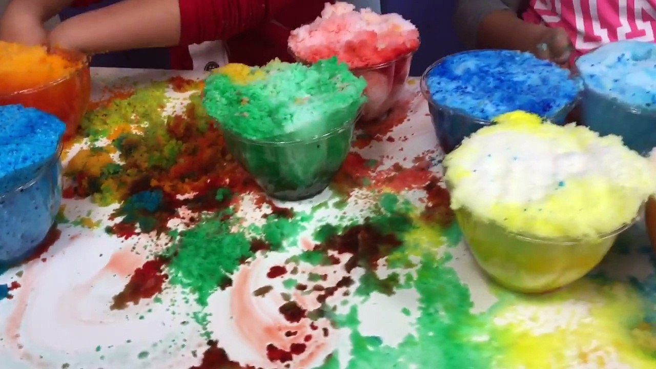MAKING 2 GALLONS OF RAINBOW CLOUD SLIME- MAKING GIANT SLIMES