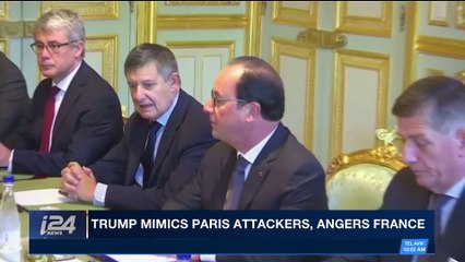 Download Video: i24NEWS DESK | Trump mimics Paris attackers, angers France | Sunday, May 6th 2018