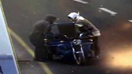 Mazgal kapağı hırsızlığı güvenlik kamerasında - İZMİR