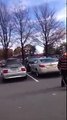 Old man wanted this guy's parking spot, but he politely told him he didn't plan on leaving for some time.  He then showed the old man an empty spot a few spaces