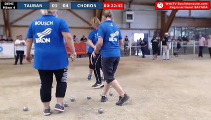 Pétanque - Demi-finale du Régional féminin Henri BAYADA 2018 à Bron