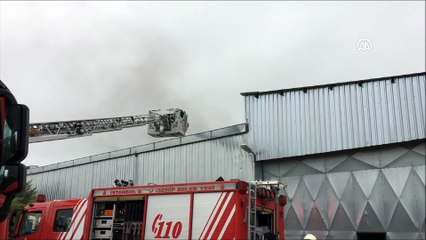 Silivri'de depo yangını - İSTANBUL