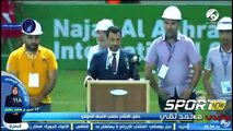 استقبال مهيب  وخطاب تاريخي  وبكاء عبطان  في افتتاح ملعب النجف الدولي