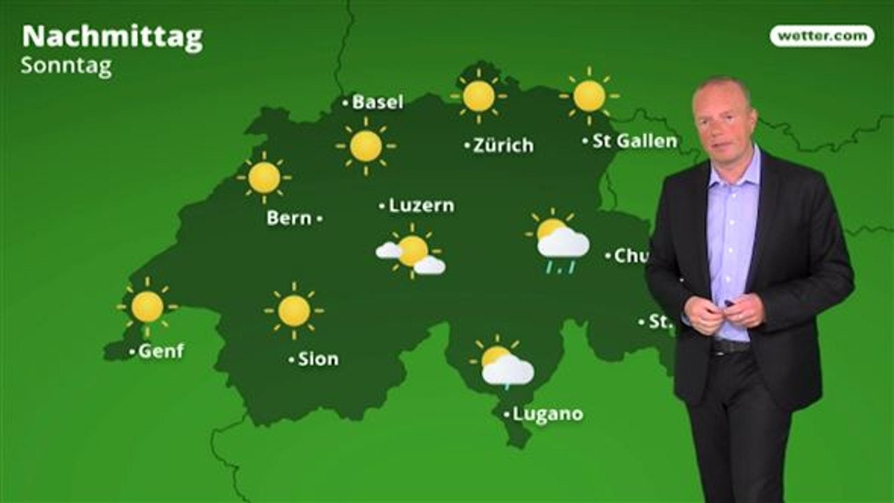 Das Wetter in der Schweiz am 6. Mai 2018
