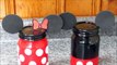 DIY Minnie y Mickey Mouse | FRASCOS DE VIDRIO de Minnie y Mickey Mouse