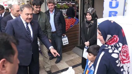 Bakanlar Eroğlu ve Özlü'den esnaf ziyareti - DÜZCE