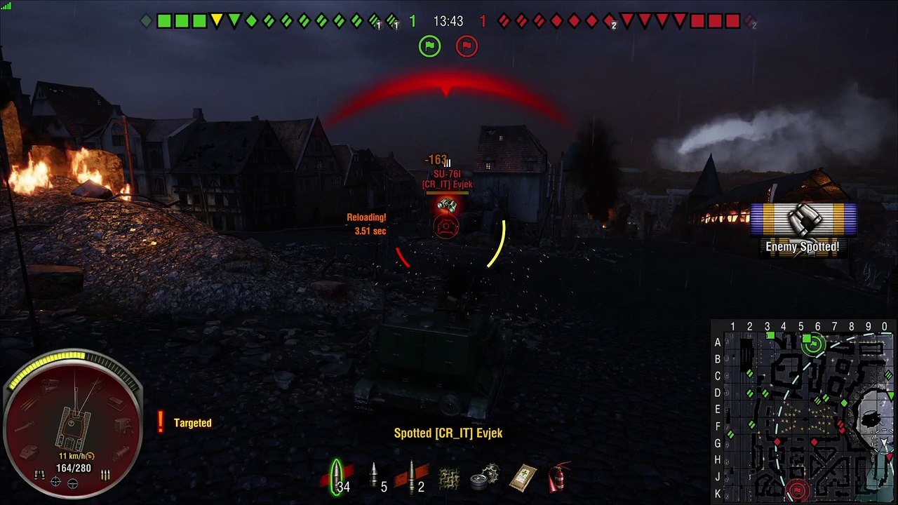 High caliber, master badge 1 ja topgun mitalit SU-76G FT tankilla