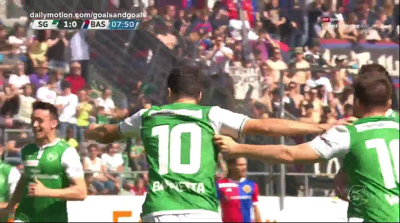 Roman Buess Goal HD - St. Gallen 1 - 0 Basel - 06.05.2018 (Full Replay)