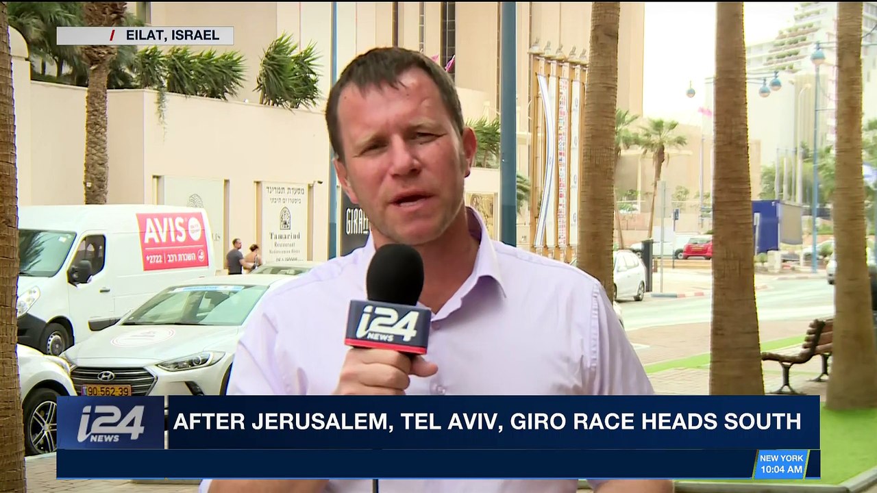 i24NEWS DESK | After Jerusalem, Tel Aviv, Giro race heads south | Sunday, May 6th 2018