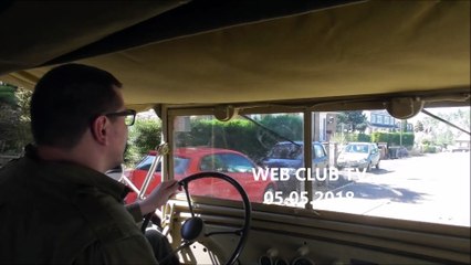 Prouvy 59 baptême d'Anthony  dans un véhicule militaire dodge wc 51