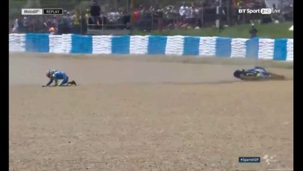 MotoGp 2018 Gp Jerez RINS CRASH