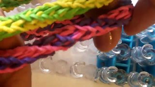 Rainbow Loom en ESPAñOL - Pulsera de Gomita DIY - Double Twisted Spiral