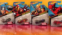5 Marvel Hotwheels Cars: Iron Man, Thor, Hawkeye, Spiderman, and Venom!