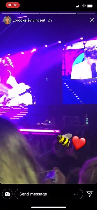 Brooke Vincent at the vamps concert in Manchester last night 2018