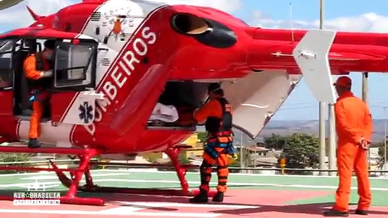Helicóptero do Bombeiros Eurocopter EC135 T2 | Fire Helicopter | Rescue Helicopter Ambulance #1