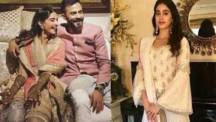 Sonam Kapoor wedding: Janhvi Kapoor sizzles in white lehanga at mehndi |  FilmiBeat