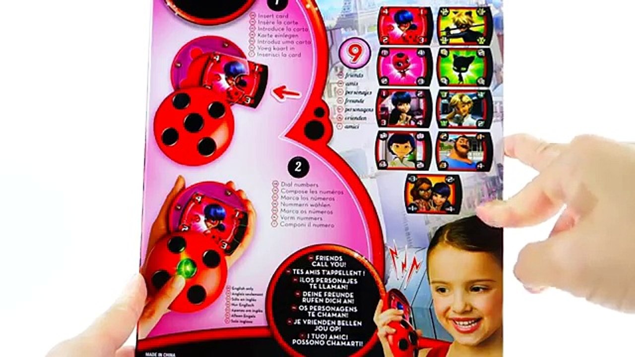 NEW Miraculous Ladybug and Cat Noir Toy Comp Caller Phone Playset Unboxing and Review