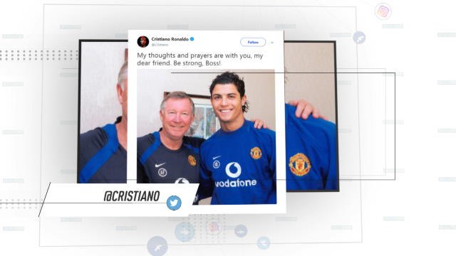 Socialeyesed - Ronaldo and Rooney send messages of support to Alex Ferguson