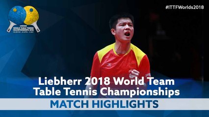 2018 World Team Championships Highlights | Fan Zhendong vs Kristian Karlsson (1/2)