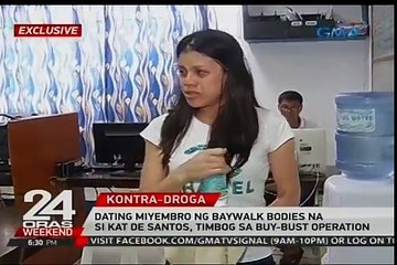 24 Oras: Dating miyembro ng Baywalk Bodies na si Kat de Santos, timbog sa buy-bust operation