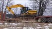 John Deere 1110D stuck in mud(in wet peat), saving with JCB JS160 excavator and Belarus 820