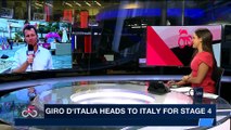 i24NEWS DESK | Giro d'Italia heads to Italy for stage 4 | Sunday, May 6th 2018