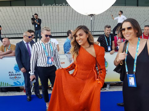 Eurovision 2018: Η άφιξη της αποστολής της Αυστραλίας