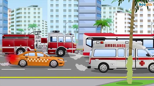 Dessin animé pour bébés: Tracteur, Camions benne, Grue Pour Enfants | les véhicules constr