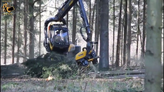 Amazing Mega Machines Unusual Woodwork Sawmill Wood Timber Tractor Cleaver Saw Timberjack