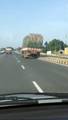 Big Truck falling down because of rash driving...!!!