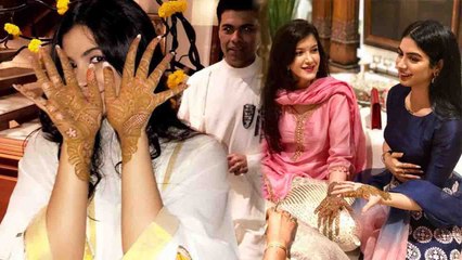 Sonam Kapoor की mehndi ceremony मे Jhanvi Kapoor,Khushi Kapoor ने लगवाई मेहंदी |Boldsky