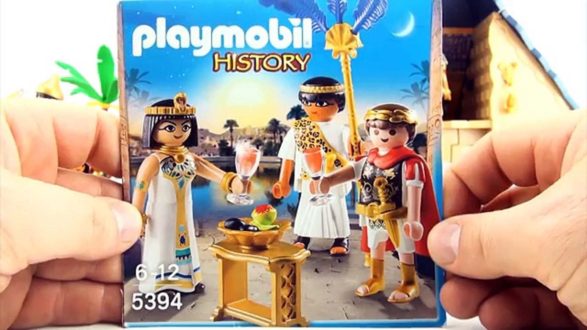 Playmobil toys Caesar and Cleopatra - Egyptian Warrior with Camel -  playmobil 5394 and 5389 - video Dailymotion