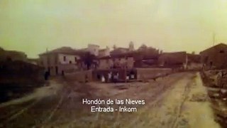 Hondón de las Nieves - entrada del pueblo antes y ahora