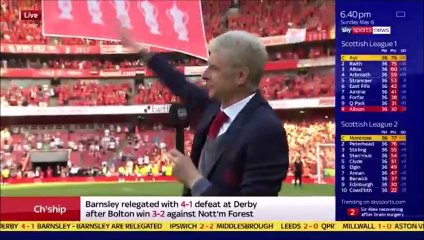 Arsenal : "Les supporters rend hommage à Wenger "Merci Arsène"