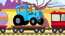 ДАЛЕКО и БЛИЗКО - развивающая обучающая песенка мультик для детей про трактор поезд и машины