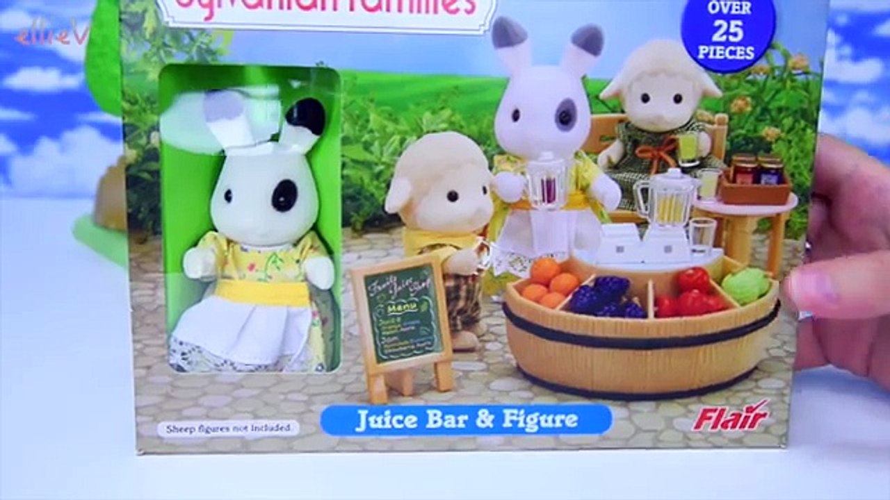 Sylvanian Families Calico Critters Juice Bar Unboxing Setup Play - Kids Toys
