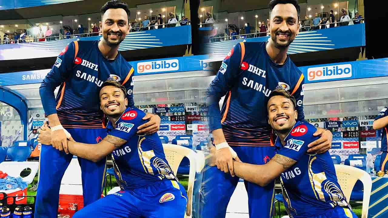 IPL 2018 : Hardik Pandya and Krunal Pandya give...