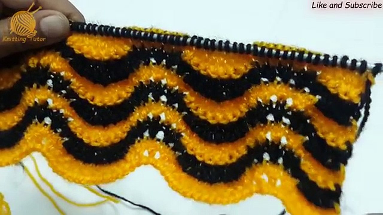 Double colour design for sweater / cardigan | HINDI | EASY KNITTING