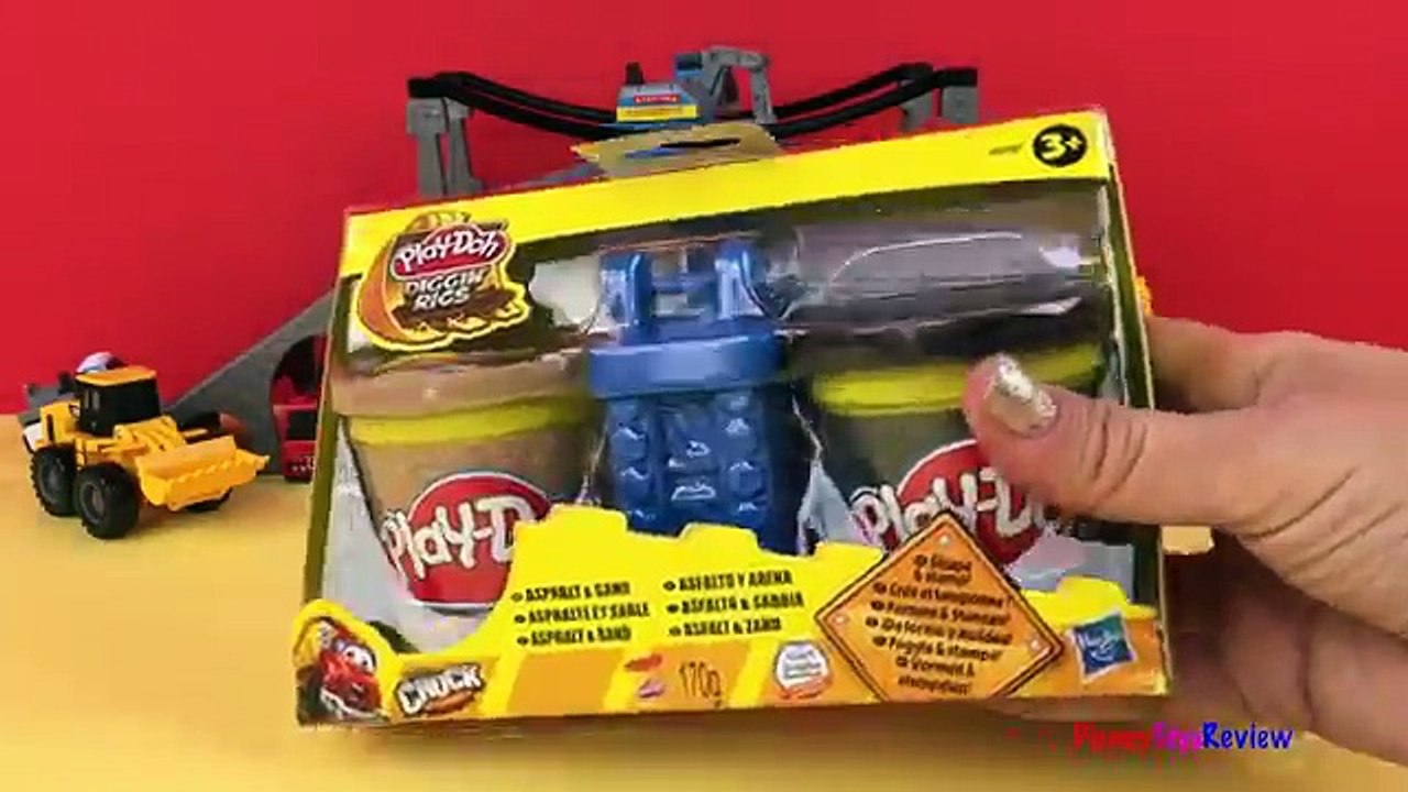 PlayDOh Diggin Rigs Sand & Asphalt Build Play Doh bridge for Diggers ...