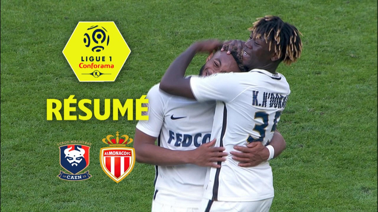 SM Caen - AS Monaco (1-2)  - Résumé - (SMC-ASM) / 2017-18